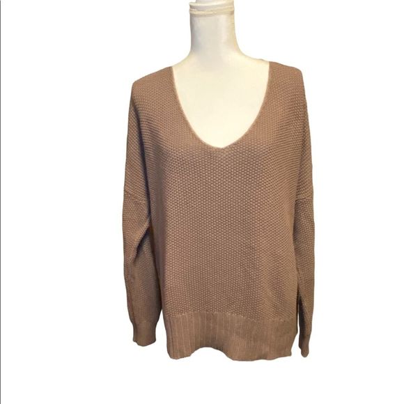 Lucky Brand Sweaters - LUCKY BRAND Oversized V-Neck Knit Sweater Women’s Size Medium